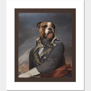 Oil Painting Soldier Dog Portrait Posters and Art